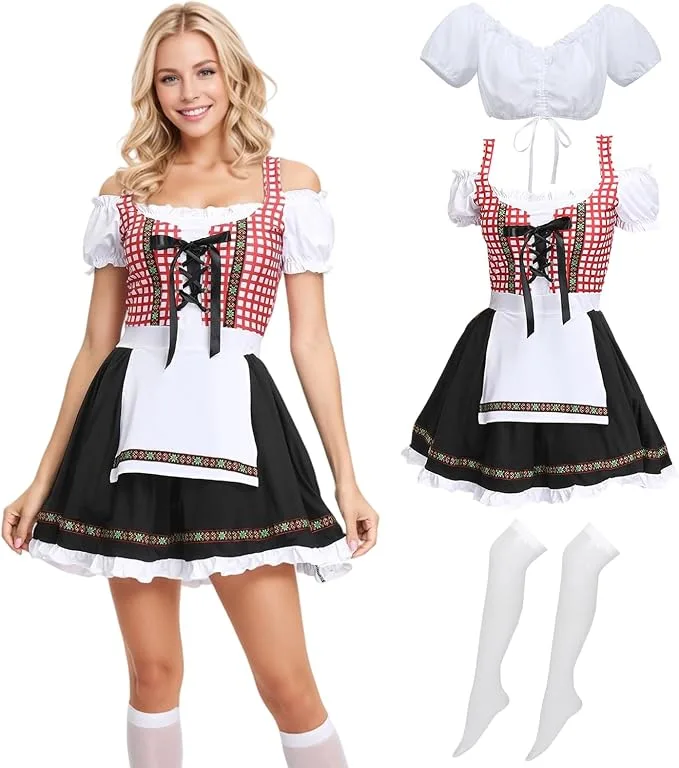 Dirndl beer maid costume