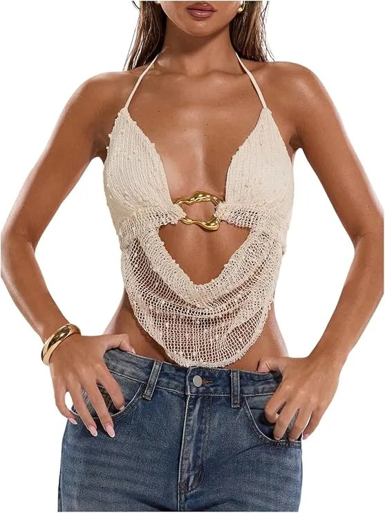 Crochet halter top