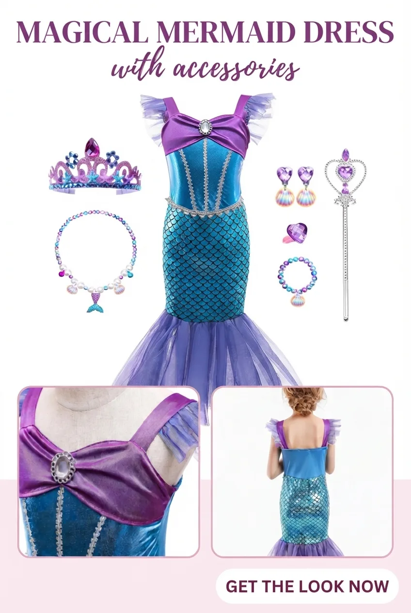 Girls' mermaid costume