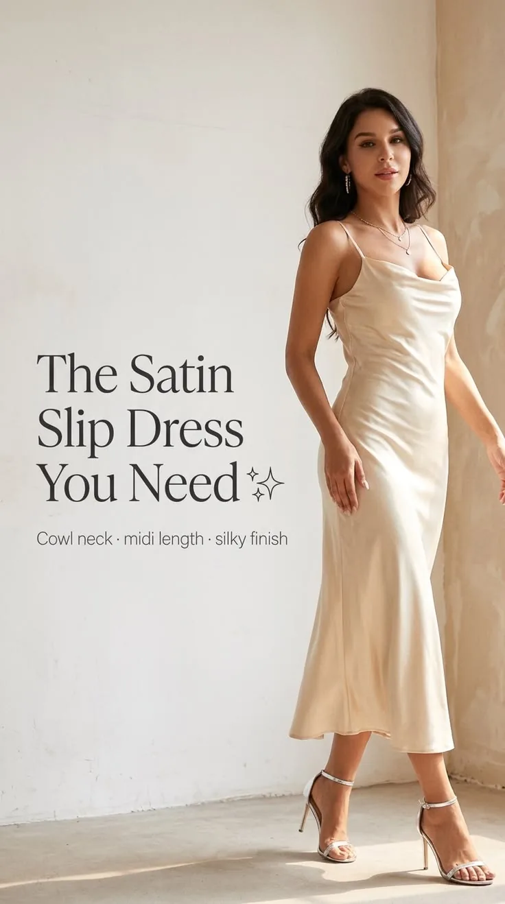 The satin slip dress